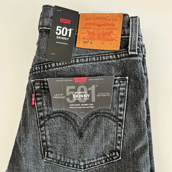 501 Jeans 25 X 28 Jeans Levi's Jeans Levis Skinny Faded Black
